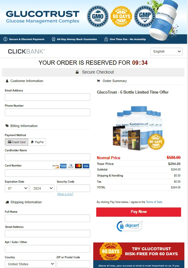 GlucoTrust Official Website Secure Order Page